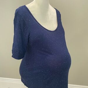 A Pea in the Pod Navy Maternity Tee